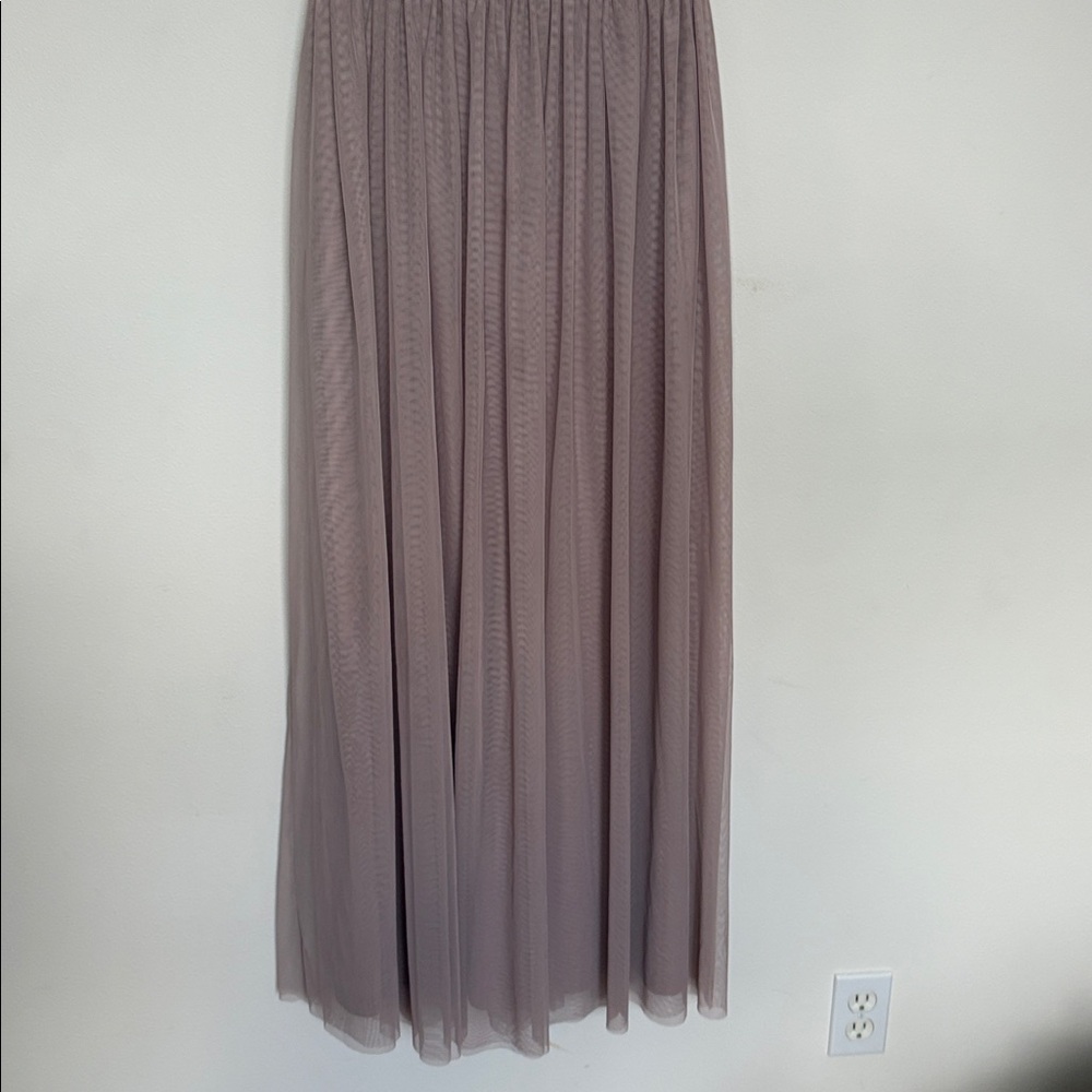 Adrianna Papell Mauve Maxi Dress Size 2 - Picture 3 of 14
